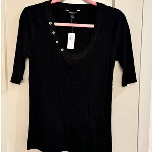 NWT - Banana Republic Ribbed scoop Neck Tee